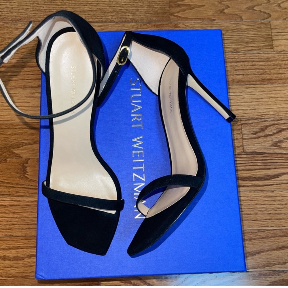 NEW Stuart Weitzman Heels Color Black Size 8 - Picture 2 of 10